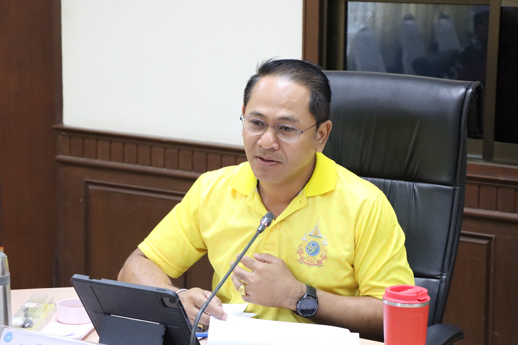 ประธานการประชุมคณะกรรมการสนับสนุนการจัดทำแผนพัฒนาเทศบาลเมืองตากใบ ประจำปีงบประมาณ พ.ศ.2569